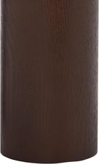 SAFAVIEH Home Collection – Ohana Dark Brown Accent Table, Sculptural Round Side Table, Modern Pedestal Design (ACC2327A)