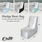 E-SeaRider Wedge Marine Beanbag (Small, Multi)