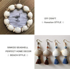 SINKOO Bulk Natural White Small Seashell Clam Super Shells Assortment for DIY Craft Beach Decor