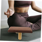 Mikikit Wooden Seiza Bench Small Stool for Posture Correction Ergonomic Chair Suitable for Height Under 150cm Home Zen Practice