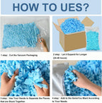 20lbs Bean Bag Filler – Bulk Soft Shredded Memory Foam for Pillows, Couch Cushions, Punching Bag, Dog Beds & Crafts, Clean Fluffy Stuffing for Home Refill Projects