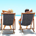 GORGECRAFT 10oz-Fabric Beach Sling Patio Chairs Canvas Folding Chair Replacement 118*43cm Outdoor Chairs Cloth Replacements Portable Reclining Sling Chair Fabric for Summer Vacation Sunbathing Garden