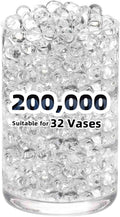 FALAMON 200,000 Clear Water Gel Beads for Vase Filler, Christmas Decoration, Wedding Centerpiece, Floating Candles, Planting, Floral Decoration