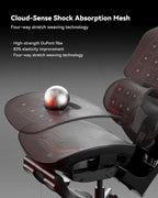 Autofull G7 Gaming Chair - 3-Zone Lumbar, 22-Point Adjustment, Breathable Mesh, Custom Backplate, 720° Armrests, BIFMA Certified Ergonomic, 140° Recline, IGR Certified, Niko Endorsed - Gift for Gamers