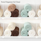 Acrylic Shelf Dividers for Closet Organization: Clear Handbag Purse Organizer for Closet - Shelf Separators for Sweater Sweatshirt Clothes Towel in Bedroom Kitchen, 8Pack