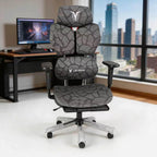 Gaming Chair,Office Desk Chair,Video Gaming Chairs for Home Office | Ergonomic,with High Back Mesh and Adjustable Lumbar,with Footrest,load-bearing capacity of 400 lbs,3D Rotating Headrest