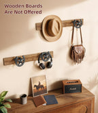Cowboy Hat Hook for Wall, 4 Pack Cowboy Hat Rack, Metal Horseshoe Hanger, Hat Organizer, Western Hook for Wall, Hat Holder Display for Closet, Horse Supplies, Texas Gifts for Men, Black