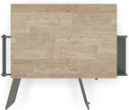 Homestyles Mobile Kitchen Island Cart with Wood Top and Dropleaf Breakfast Bar, 18" D x 53.5" W x 36" H, Green