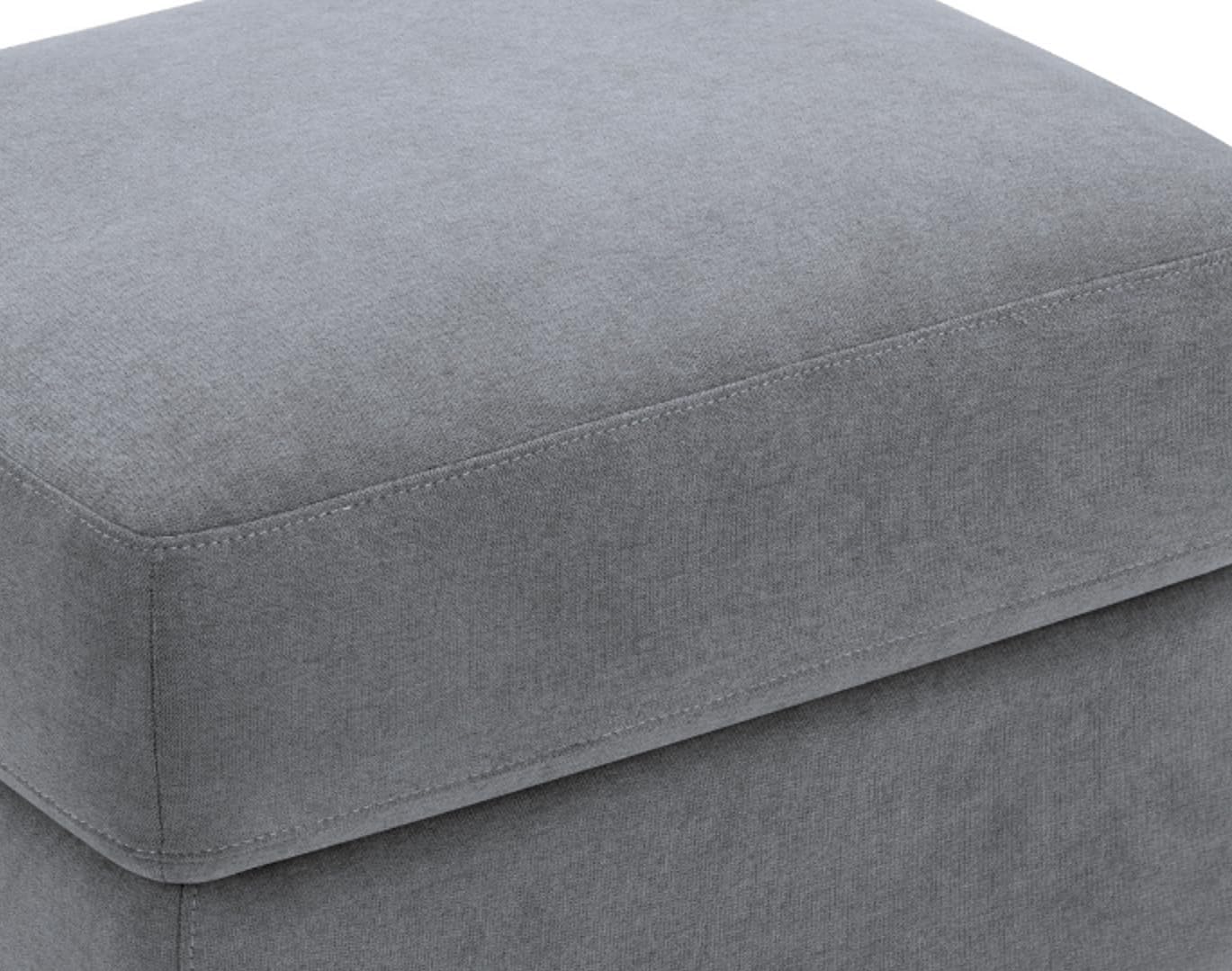 Nurture& Gliding Ottoman - Premium Ottoman Footrest for Nursery or Living Room, Features Premium, Stain-Resistant Performance Fabric in a Sleek, Smooth Glide Design. (Gray)