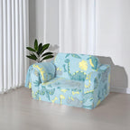 Blue Modular Toddler Sofa Chair, Couch With Side Pockets For Boys & Girls | Convertible Recliner Sofa | High-Density Foam | Night Glow Design | Side Pocket & Detachable Washable Cover | No Assembly