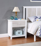 Nightstand White, Gray TE555