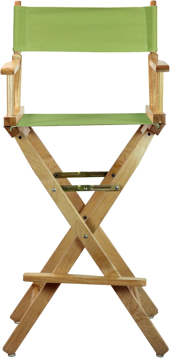 Casual Home 230-00/021-72 30" Natural Frame-Lime Green Canvas Director Chair Bar Height