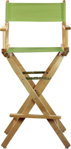 Casual Home 230-00/021-72 30" Natural Frame-Lime Green Canvas Director Chair Bar Height