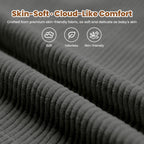 3 in 1 Kids Bean Bag Chair Bed for Kids or Adults, Convertible Chair Folds from Bean Bag Sofa to Lounger, Child Floor Sofa for Gaming, Reading (Grey)