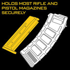 High Speed Gear - Double Decker Taco MOLLE Mag Pouch, Police Gear & Military Gear, Tactical Magazine Pouch for Professionals