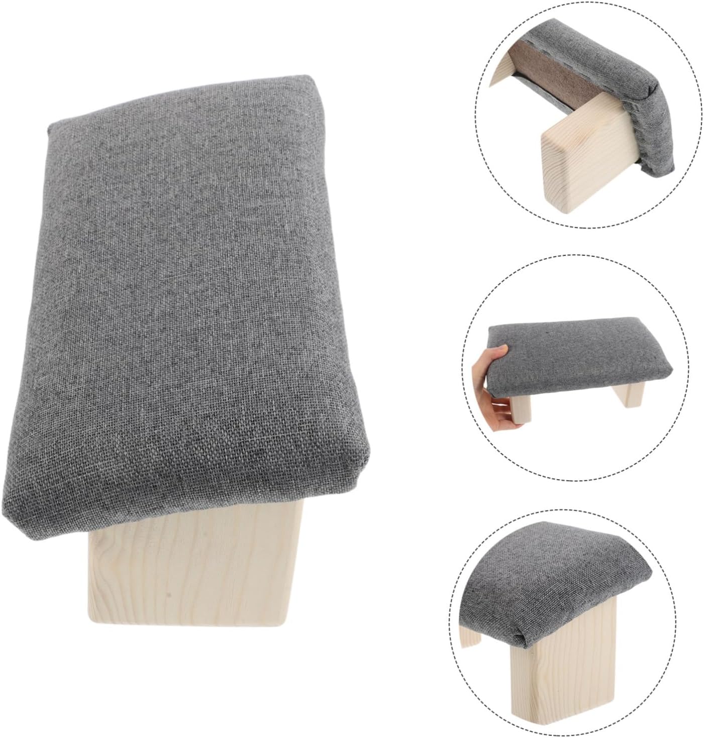 Kisangel Ergonomic Kneeling Stool Chair for Prayer Kneeling Posture Bench Wooden Prayer Bench Soft Cotton Surface