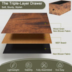 LOAKEKEL Narrow End Table Living Room with Charging Station