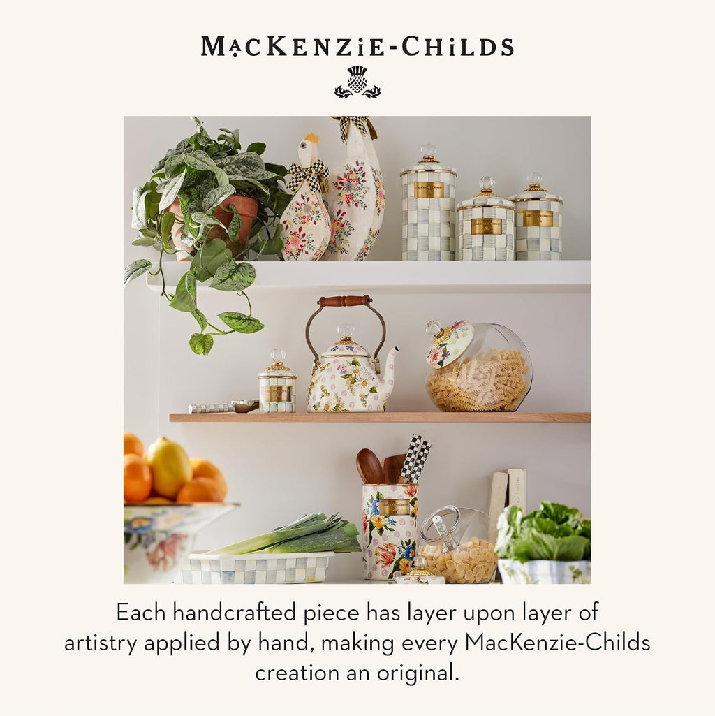 MACKENZIE-CHILDS Wildflowers Pink Large Canister