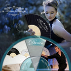 30Ps Personalized Wedding Fans for Guests, Custom Name/Date Fabric with Engraved Wooden Handle, Unique Bridal Shower, Birthday & Graduation Party Favors (Fan Cloth)