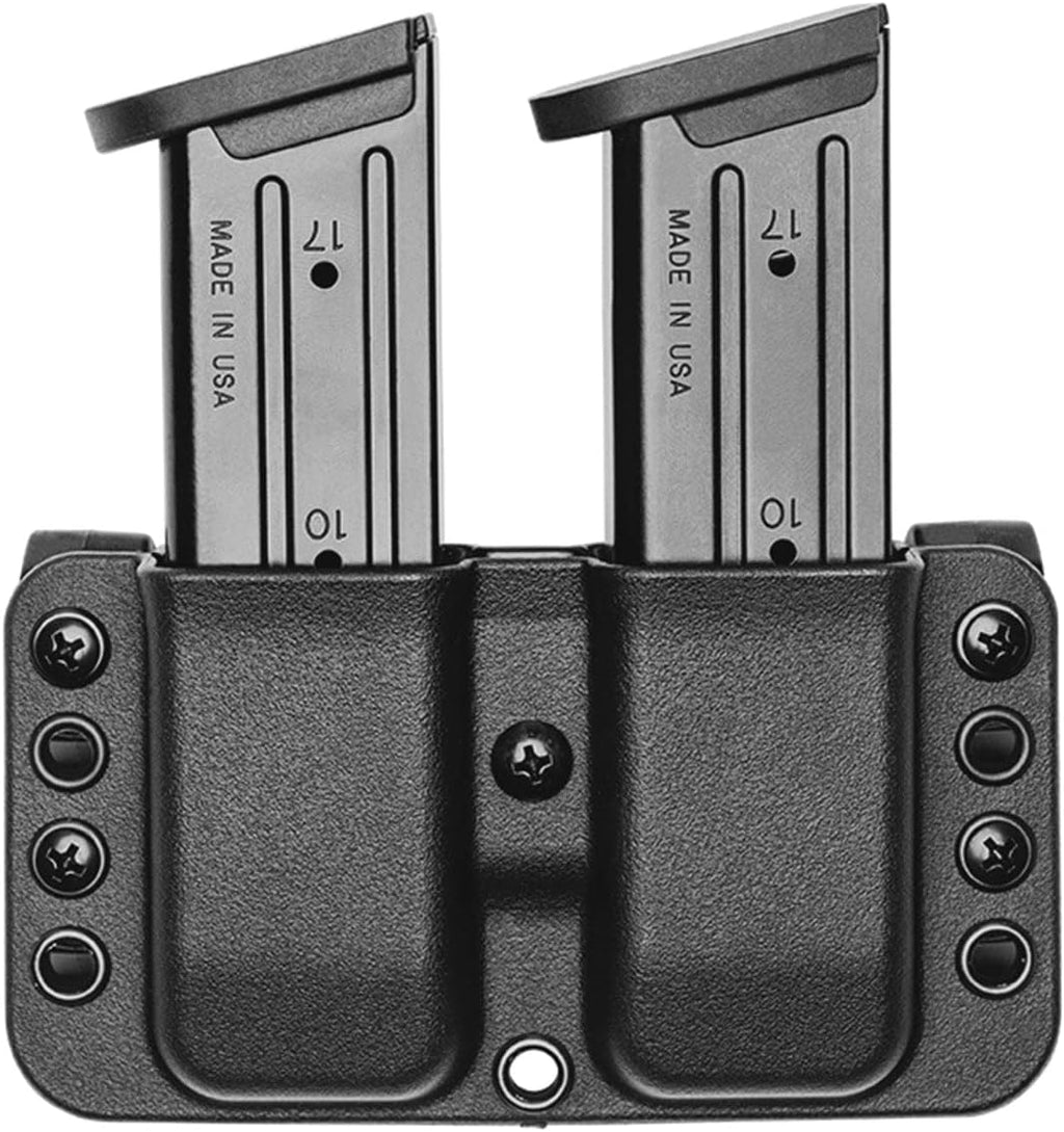 OWB Double Mag Pouch for 1911, Sig P220, Springfield XDS, & More - USA Made - Total Eclipse Double Mag Pouch by Blade-Tech Holsters