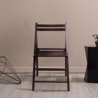 Casual Home Wooden Folding Chairs 2-Pcs Set - Espresso