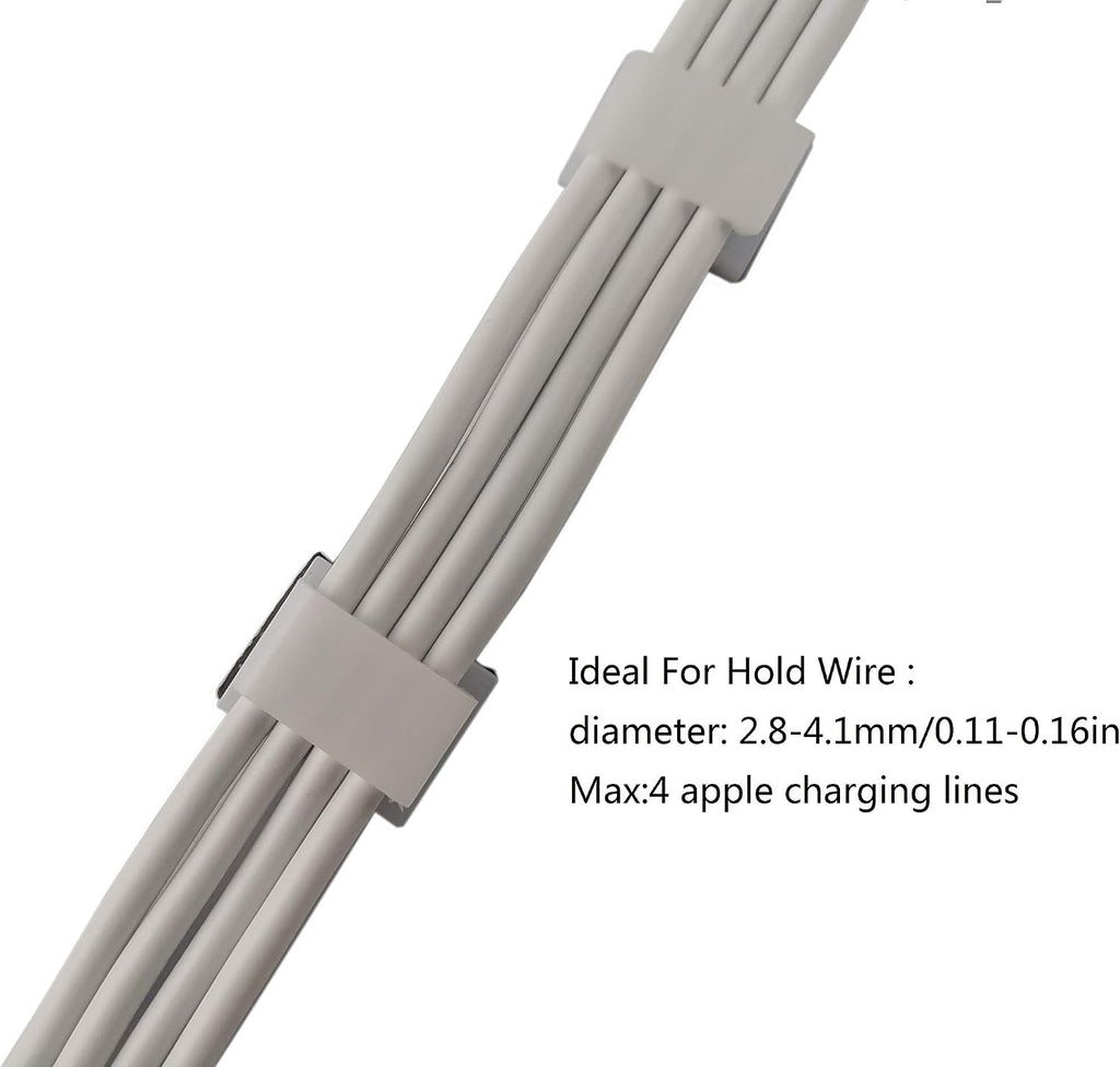 Threetwofour LED Strip Light Clips self Adhesive mounting Brackets Cable Clamp for 8-10mm Width IP65 led Strip Light Cable Clips Wire Holder for Dash cams,Network Cables 100Pack