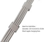Threetwofour LED Strip Light Clips self Adhesive mounting Brackets Cable Clamp for 8-10mm Width IP65 led Strip Light Cable Clips Wire Holder for Dash cams,Network Cables 100Pack