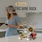 Small Wine Racks Countertop (8 Bottle Capacity),Metal Wine Bottle Holder Modern Gold for Home Kitchen Bar,Tabletop Wine Rack for Cabinet, Pantry, Wine Bottle Storage
