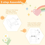 Candy Kids Reclining Chair Leather Recliner Sofa Push Back Toddler Youth Children Child Ages 1-6