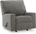 Signature Design by Ashley Seyler Lane Urban Rocking One Pull Recliner with Adjustable Backrest, Gray