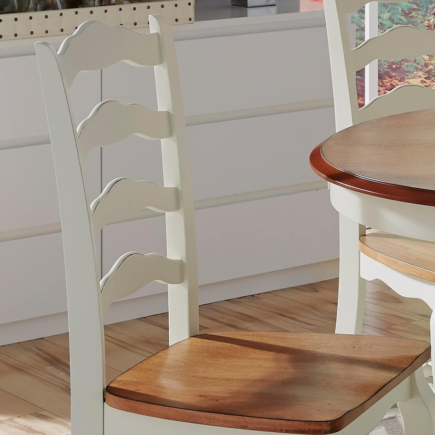 Homestyles French Countryside Off-White Dining Chairs, Set of 2
