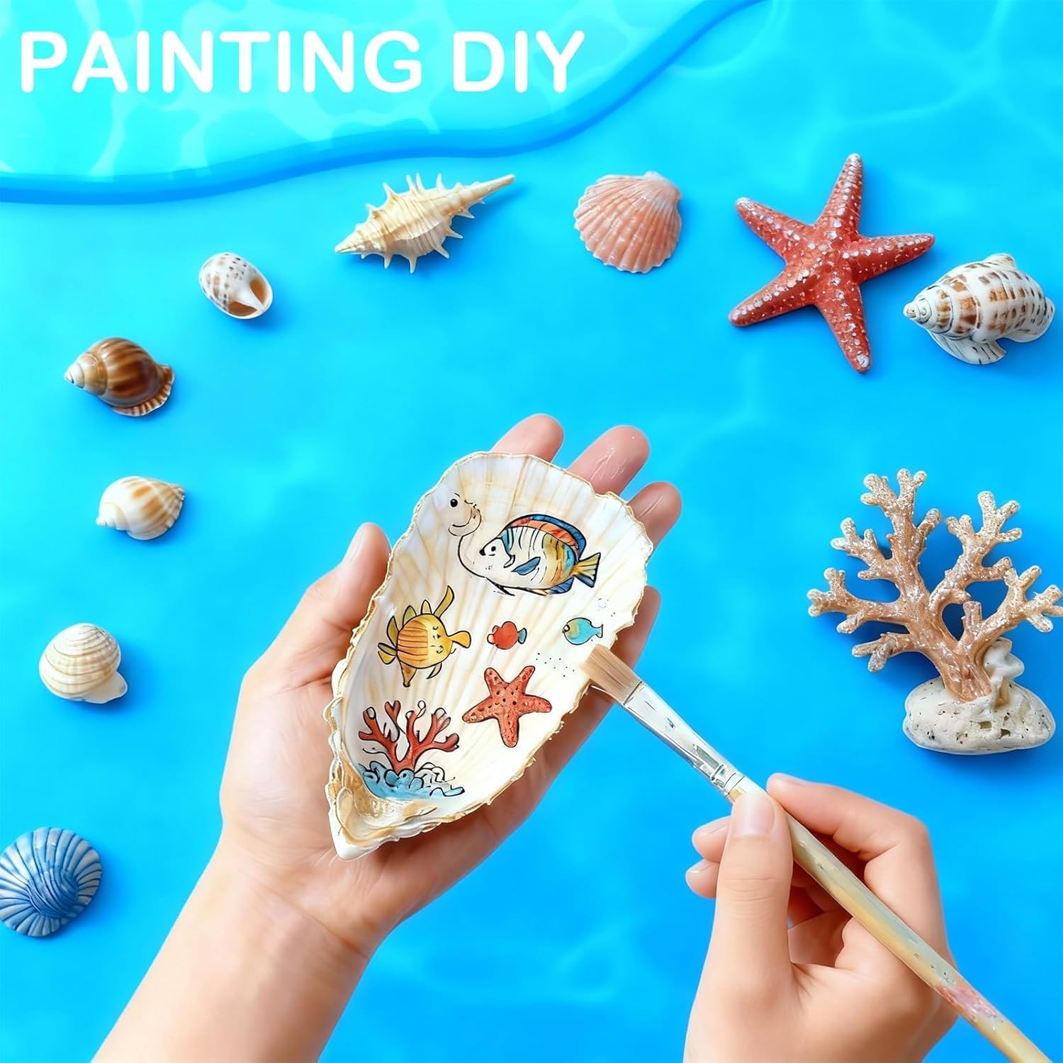 30Pcs 4"-6'' Oyster Shells for Crafts Large Oyster Shells for Crafts Christmas Ornaments Natural Oyster Shell Beach Themes Home Decor Painting Wedding