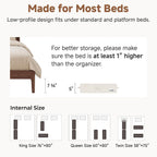 StorageWorks Under Bed Storage Containers - Underbed Storage with Handles and Label Holder, 2 Pack Ultra-thick Fabric Underbed Bins, Closet Organizer for Clothes, Blankets, Sweater