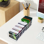 Tea Bag Organizer, Clear Tea Bag Holder with 6 Slot, Tea Packet Storage for Countertop, Drawer, Kitchen, Pantry, Cabinet