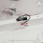 GE LED HD+ Undercabinet Light Fixture, Linkable Integrated Slim Profile Fixture for Kitchens, Warm White Color, Plug-in, 18in (1 Pack)