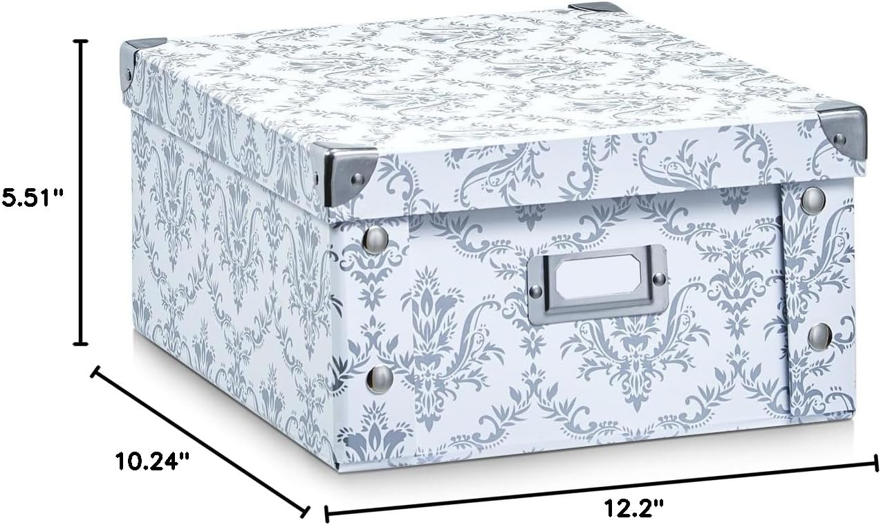 Zeller Present Vintage Storage Box, White
