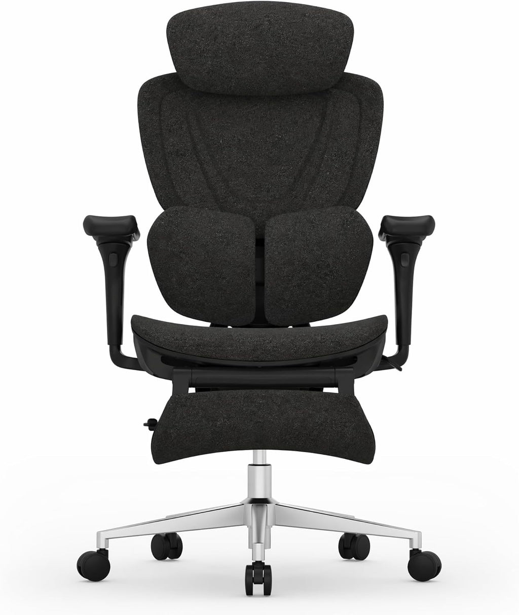 FLEXISPOT Sentinel Ergonomic Gaming Chair with 3-Year Warranty Dual-Wing Adaptive Lumbar 3D Armrests 120° 3-Position Recline Height-Adjustable Backrest Premium Computer Desk Chair for Home & Office