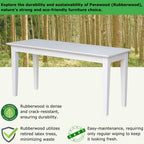 International Concepts Shaker Styled Solid Wood Bench in White