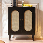Entryway Cabinet Wooden Storage Cabinet Modern Sideboard Rattan Dining Sideboard Living Room Small Entrance Tea Cabinet Sideboard Storage Cabinet