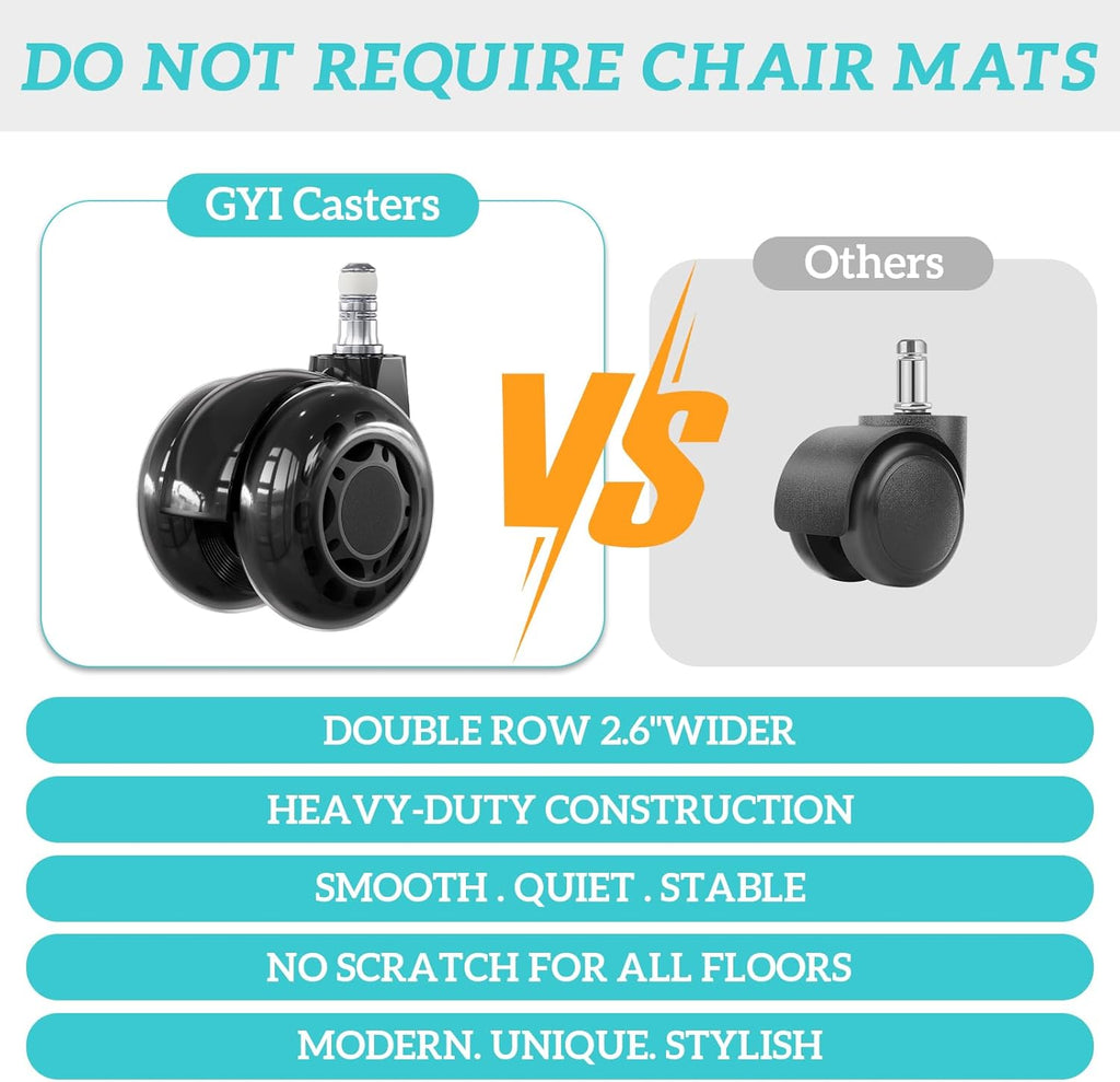 GYI Office Chair, Ergonomic Computer Desk Chair, Leather Executive Office Chair with High Back, Lumbar Support, Flip-up Arms, Wide and Thick Padded Seat, Heavy Duty Base, Rubber Wheels, Black