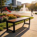 Outdoor Patio Park Benches, Outdoor Benches Weatherproof, Suitable for porches, patios, Gardens, lawns, Balconies, backyards 120cm/47.2in