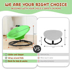 Spinning Chair for Autistic Kids, Sit and Spin Autism Toys for Age 3+, Sensory Swivel Chair Enhancing Motor Skills, Educational Indoor & Outdoor Toys (Green)