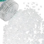Crushed Glass for Resin Art, Broken Glass Pieces for Crafts Vase Filler Home Decorations,Crushed Glass for Crafts,3-6mm,1.5 Pound (Crystal/Transparent)