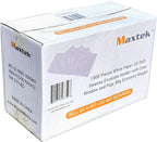 Maxtek 1,000 Pieces White Paper CD DVD Sleeves Envelope Holder with Clear Window and Flap, 80g Economy Weight.
