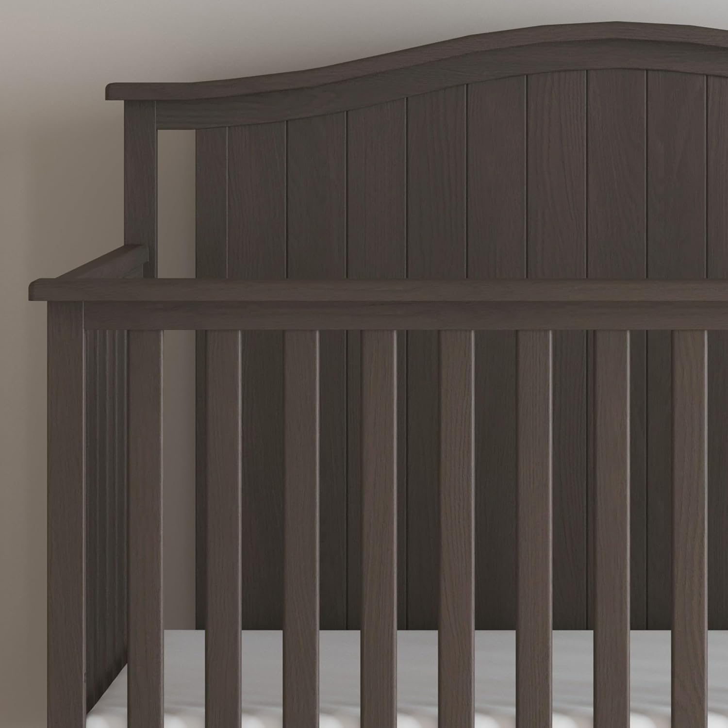 Child Craft Hampton Arch Top Crib, Changing Table, and Cozy Glider Nursery Set, 3-Piece, Includes 4-in-1 Convertible Crib, Changing Table, and Cozy Glider, Grows with Your Baby (Dapper Gray)
