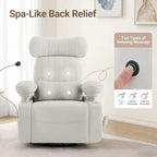 MAMAZING Lullapod Max Power Nursery Rocking Chair with Independent Recline & Footrest, Swivel Nursery Recliner Glider with Electric Adjustable Armrests, Silent Rocking, Oeko-TEX Certified