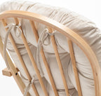 SyyBhb Glider Rocker Replacement Cushions with Storage Pocket, 5PCS, Soft Velvet Thickened, Washable Nonslip, Universal for Use in Glider Rocking Chair, Beige