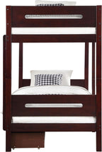 Espresso Twin,Twin Bunk Bed with Ladder