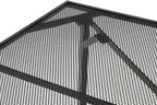 AECOJOY Outdoor Patio Dinning Table for 6, 51"x31" Rectangular Metal Steel Patio Outdoors Tables with 1.73" Umbrella Hole All Weather-Resistant for Lawn Backyard Garden, Porch Dark Grey