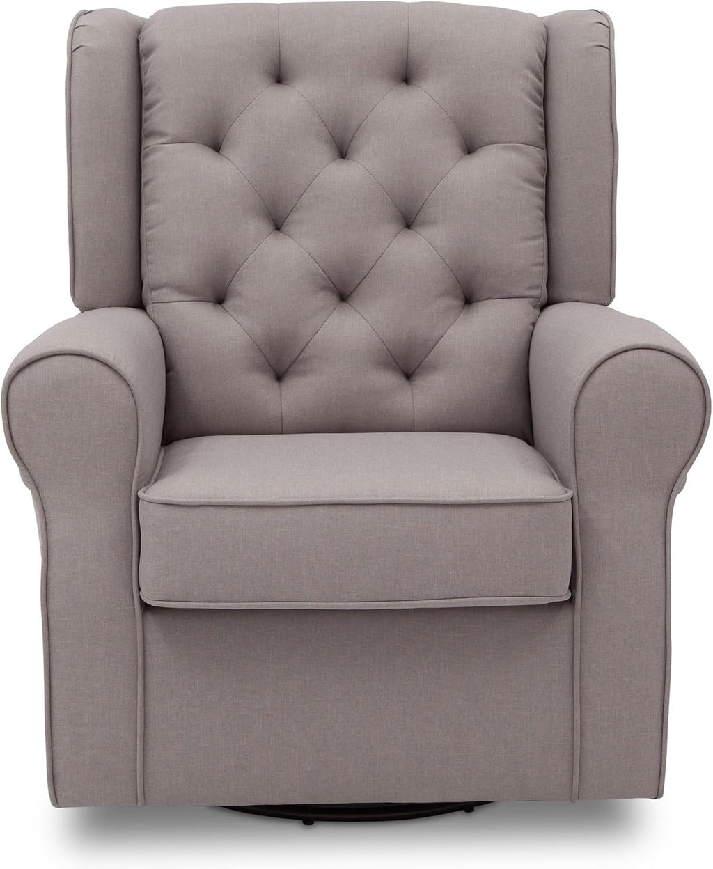 Delta Children Emma Nursery Glider Swivel Rocker Chair- Greenguard Gold Certified, French Grey